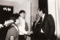 rencontre au bureau du PM, juin 1986