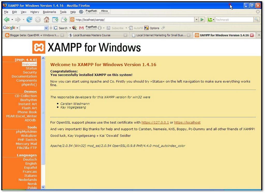 latest version of xampp for windows