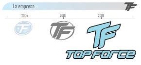 Logotipo Topforce marca de palas de padel