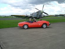 Delilah & Me WIth A Spitfire of the Flying Kind