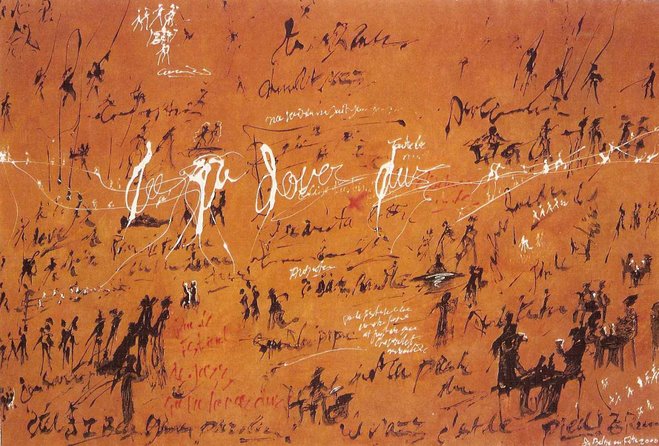 "Le Belgo en fête" 1,85m x 2,70m, 2000, mixed media on canvas