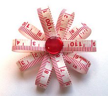 Measuring Tape Brooch