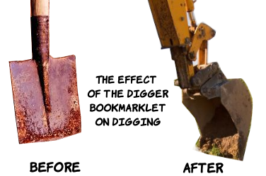 The effect of my bookmarklet on Digging
