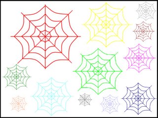 The Colored Spider Webs