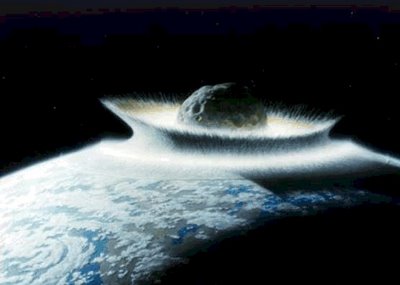 An Asteroid Deep Impacting Earth