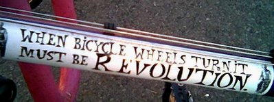 When wheels turn, it must be revolution