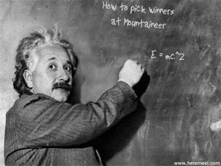 Einstein at chalkboard