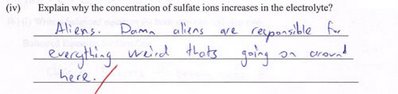 Blame the aliens Blame the aliens