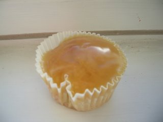 orange-topped cupcake