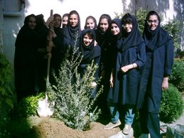 Saba Eno students in tree planting