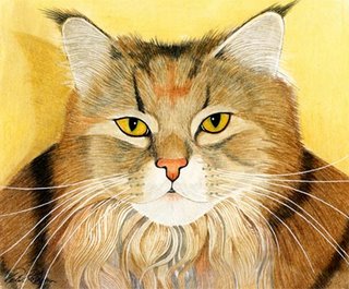 Cat paintings by Peter Robinson
