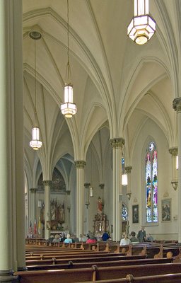 Saint Agatha Roman Catholic Church, in Saint Louis, Missouri - nave