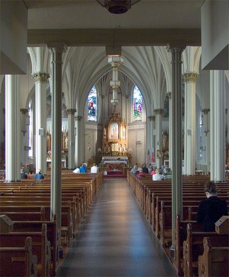 Saint Agatha Roman Catholic Church, in Saint Louis, Missouri - nave