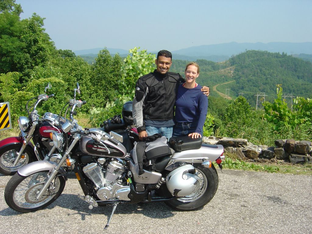 motorcycle honda blue Just rode the Tail of the Dragon!