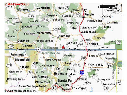 Colorado Land Rio Grande Ranchos Map Quest