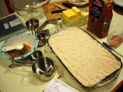 Unbaked Apple Crumble