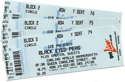 Black Eyed Peas concert tickets