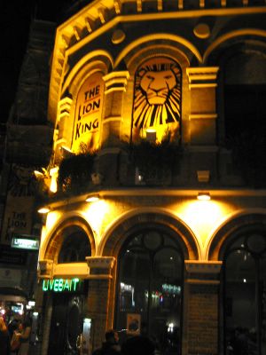 Lion King at the Lyceum Theatre