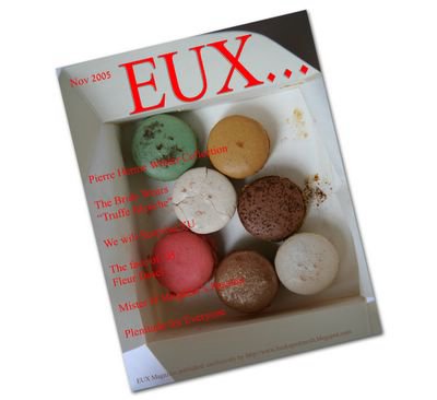photograph picture of Pierre Herme's patisserie on the cover of Eux magazine