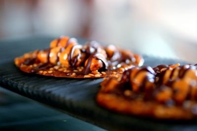 photograph picture of Spiced Sesame Orange Florentines with Cashew Nuts & Fleur de Sel with recipe