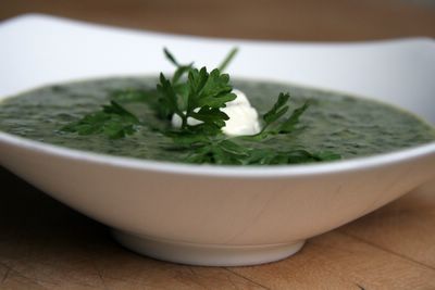 2006 photograph picture of recipe for french watercress soup or veloute au cresson