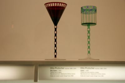 photograph picture otto prutscher wine goblets at new york moma