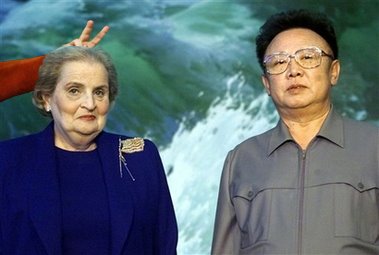 Madeleine Albright pretends to be a diplomat