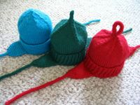 Baby hats with earflaps