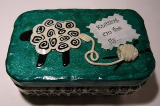 Sheep Knitting Tin