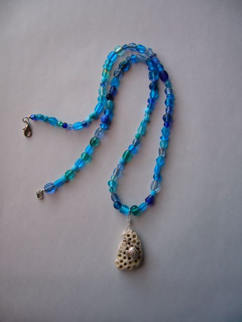 Blue Turtle Necklace