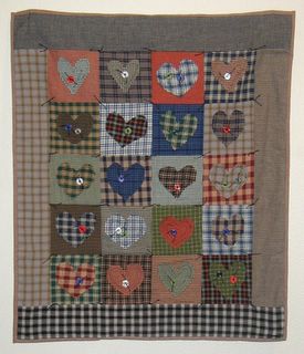 Homespun Heart Wall Hanging Homespun Heart Wall Hanging