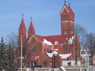 Red church in Miensk
