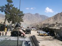 Afghanistan: convoy in the countryside