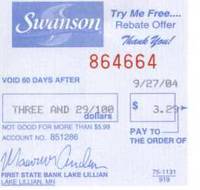 Swanson Rebate