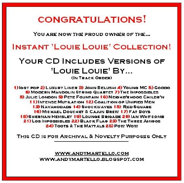 Instant Louie Louie Collection CD