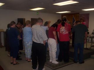 Altar call at Christian Life Center, Douglas AZ