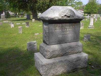 Isaac Walker and Ernest Walker gravestone