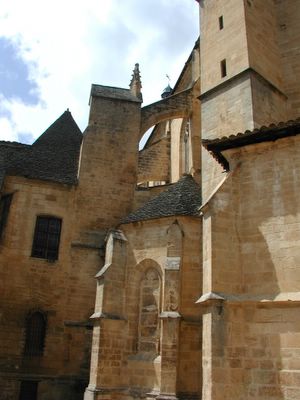 Part of the cathedral in Sarlat