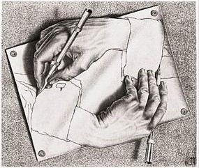 Drawing Hands - M. C. Escher