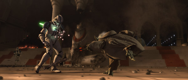 Yoda praticando arremeso