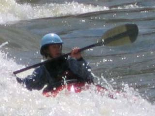 Lady kayaker