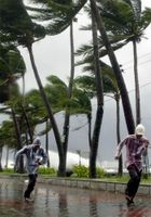 typhoon in Manila