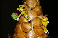 photograph / picture french wedding cake, made from petits choux  catered by Polly Legendre from lagourmande.com 