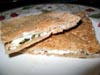 photograph picture of mint pesto pita vegan and vegetarian snack and sandwich recipes for IMBB#19