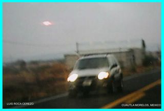 UFO Over Cuautla 1 Framed