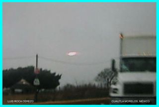 UFO Over Cuautla 2 Framed