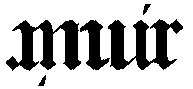 An ambigram of Muir