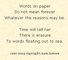 Words on Paper ...