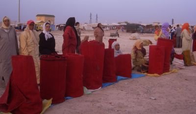 Carpet souk in Boujad, Morocco