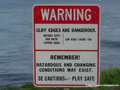 Sign: Stay Off Cliff